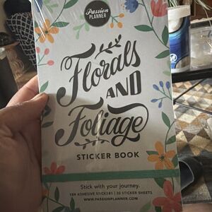 Passion Planner “Florals and Foliage Sticker Book 559 Stickers New Sealed